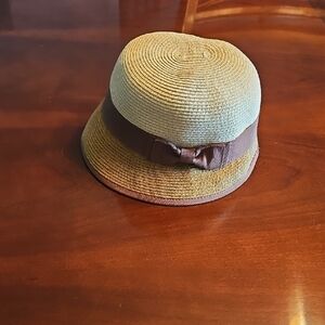 Stylish Tan and Brown Cloche Hat